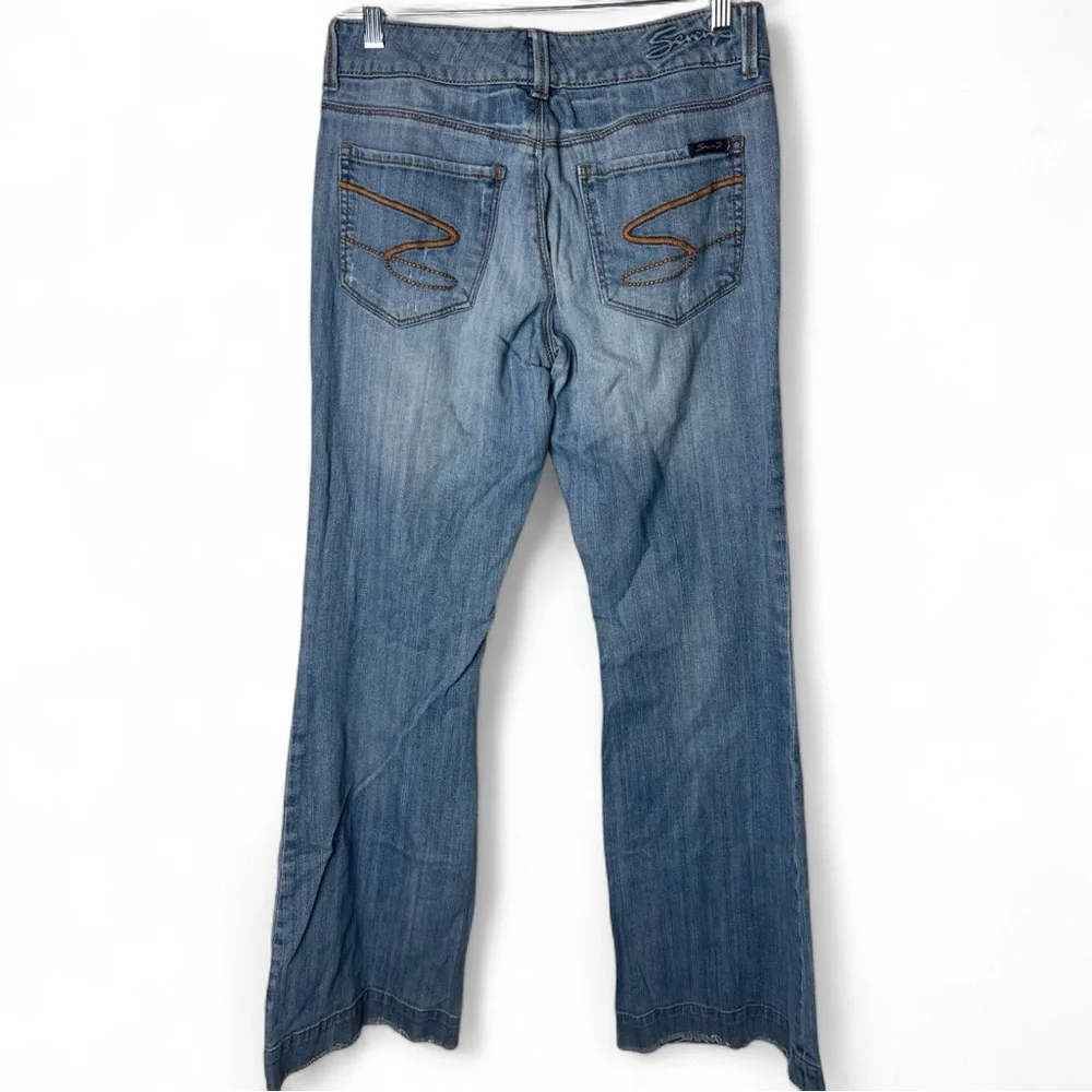 Seven7 - Women's Vintage SexyFlare Wide Leg Jeans Mid Rise‎ - Sz. 31